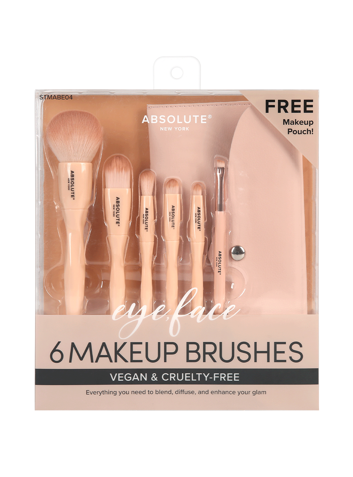 ABSOLUTE NEW YORK Nude Essentials Makeup Brush Se