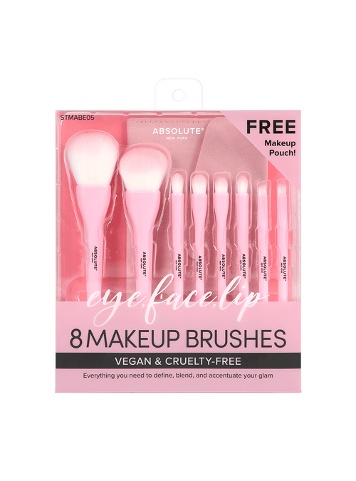 ABSOLUTE NEW YORK Pink Essentials Makeup Brush Set