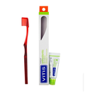 VITIS Orthodontic Brosse à dents + Dentifrice 15ml – Kit hygiène bucco-dentaire spécial appareil orthodontique