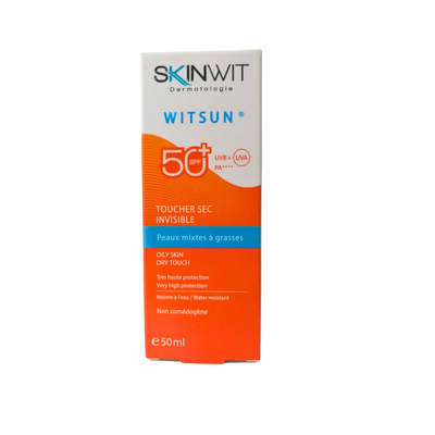 Skinwit Witsun Toucher Sec invisible Peaux mixtes a grasses spf50+ 50ml
