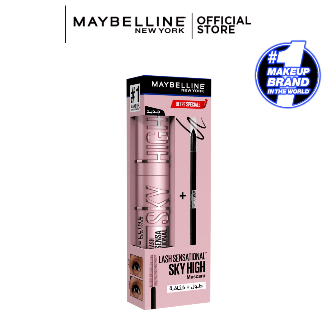 Maybelline OFFRE MAQUILLAGE PACK SKY HIGH = TATTO LINER BLACK 009
