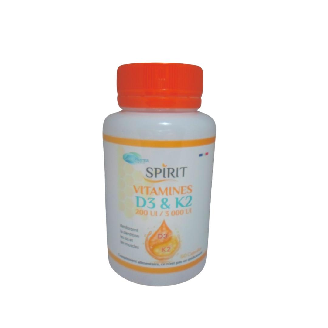 Spirit Vitamines D3 & k2 60 capsules