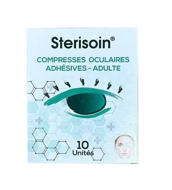 Sterisoin Compresses Oculaires Opaques Adhésives Adulte x10