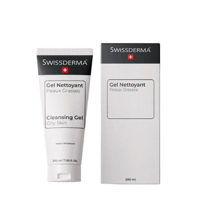 Swissderma Gel Nettoyant Peux Grasses 200ml