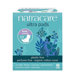 Natracare SERVIETTE ULTRA LONG + WINGS 10 U