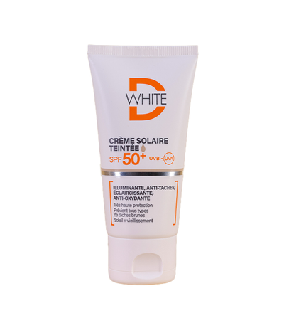 D-White Crème Solaire Teintée Clair Spf50 – 50ml