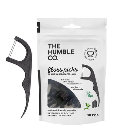 The Humble Fil Dentaire Charbon Picks 50 Pièces