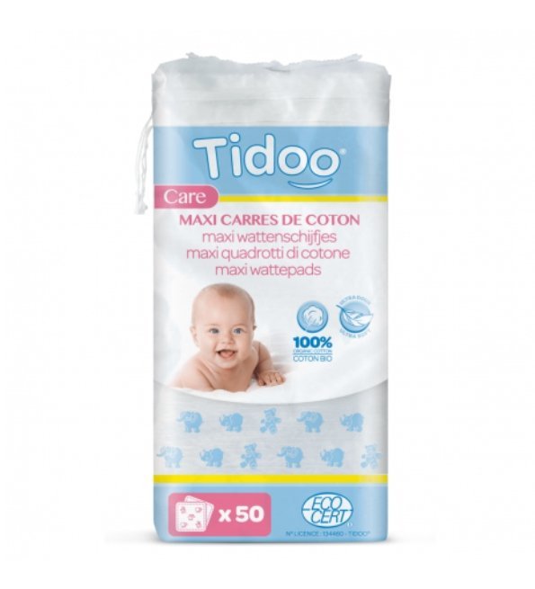 TIDOO CARRES MAXI BABY 50 UNITES