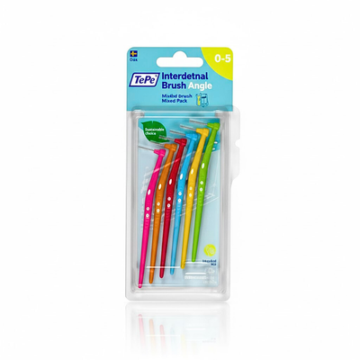 Tepe Interdental Brush Angle Pack Mixt Taille 0-5 -6 Pieces