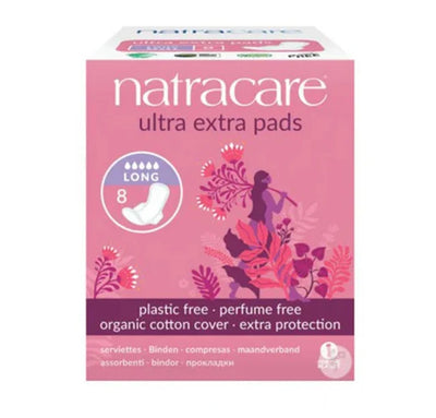 Natracare Serviette Ultra Extra Long Bio 8 Unités
