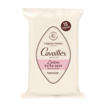 Cavailles Lingettes Intime Extra Doux 15 Unites