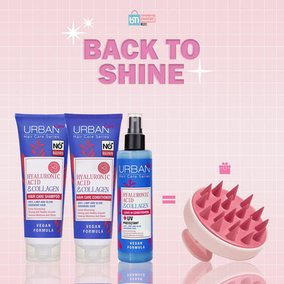 Urban Care Pack Acide Hyaluronique Shampooing + Après-Shampooing + Leave-In - Scalp Offerte