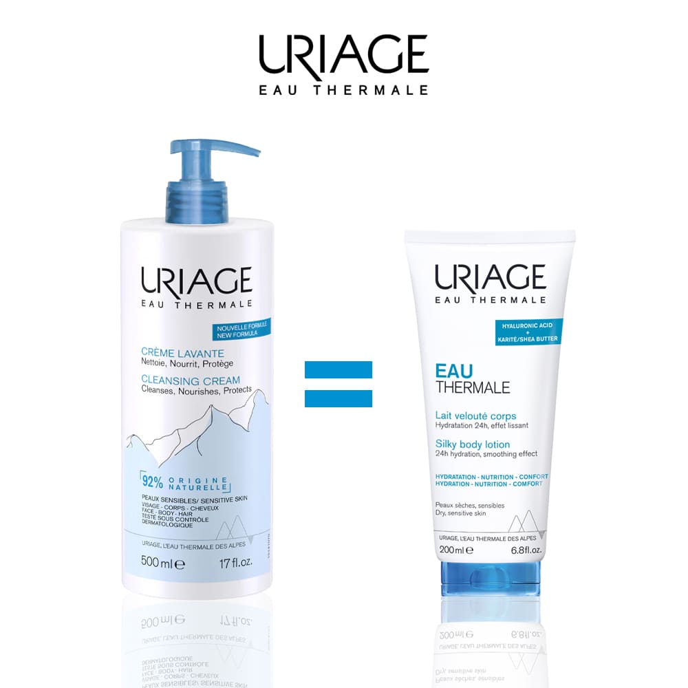 URIAGE CREME LAVANTE 500ML - Lait Velouté 200 ml Offert