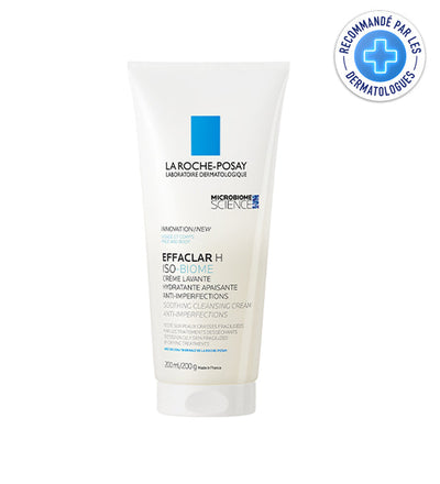 La roche-posay effaclar h iso biome crème lavante hydratante apaisante 200ML