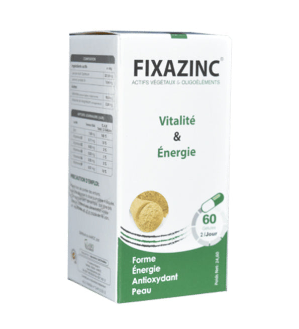 Fixazinc Vitalité & Énergie 60 Gelules