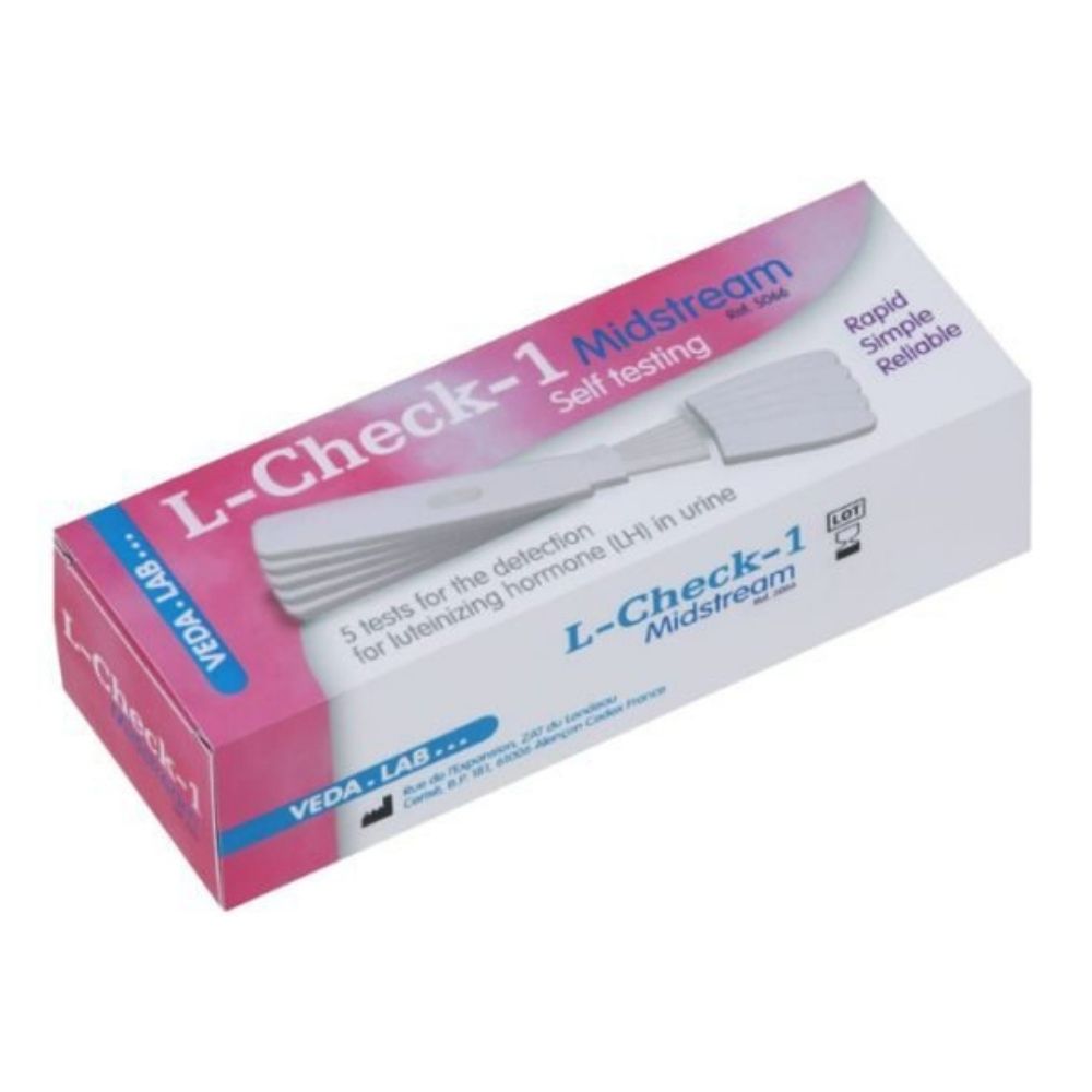 VEDA.LAB Midstream L-Check 1 Test d'ovulation 5 unités