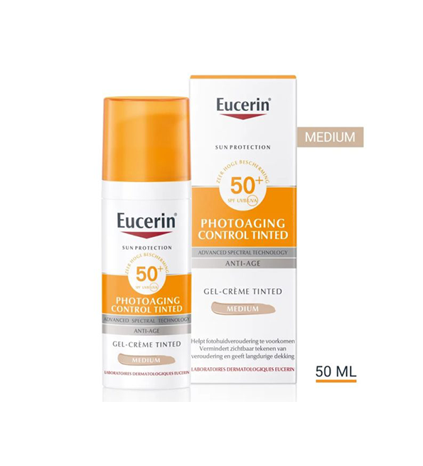 Eucerin – sun protection photoaging control teintée spf50+ – 50 ml
