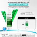 Vichy Dercos Shampooing traitant Antipelliculaire Cheveux Normaux à Gras 200ml - Mini Shampooing 50ml OFFERT