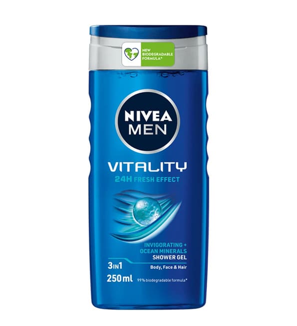 Nivea Men Gel Douche Vitality Fresh Effect 24H 250 ml