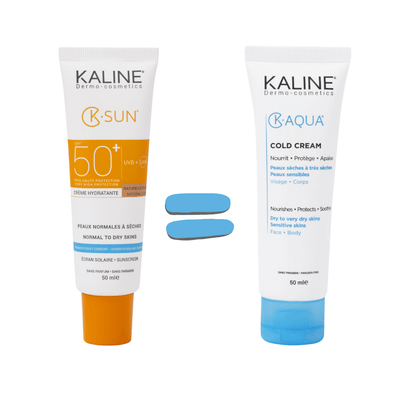 KALINE K-SUN Peaux Normales à Sèches Naturelle Claire SPF 50 - K-Aqua Cold Cream Offert