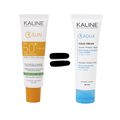 Kaline pack K-Sun écran solaire Invisible Peaux Mixtes a Grasses spf 50 - k.aqua Cold Creme Offert