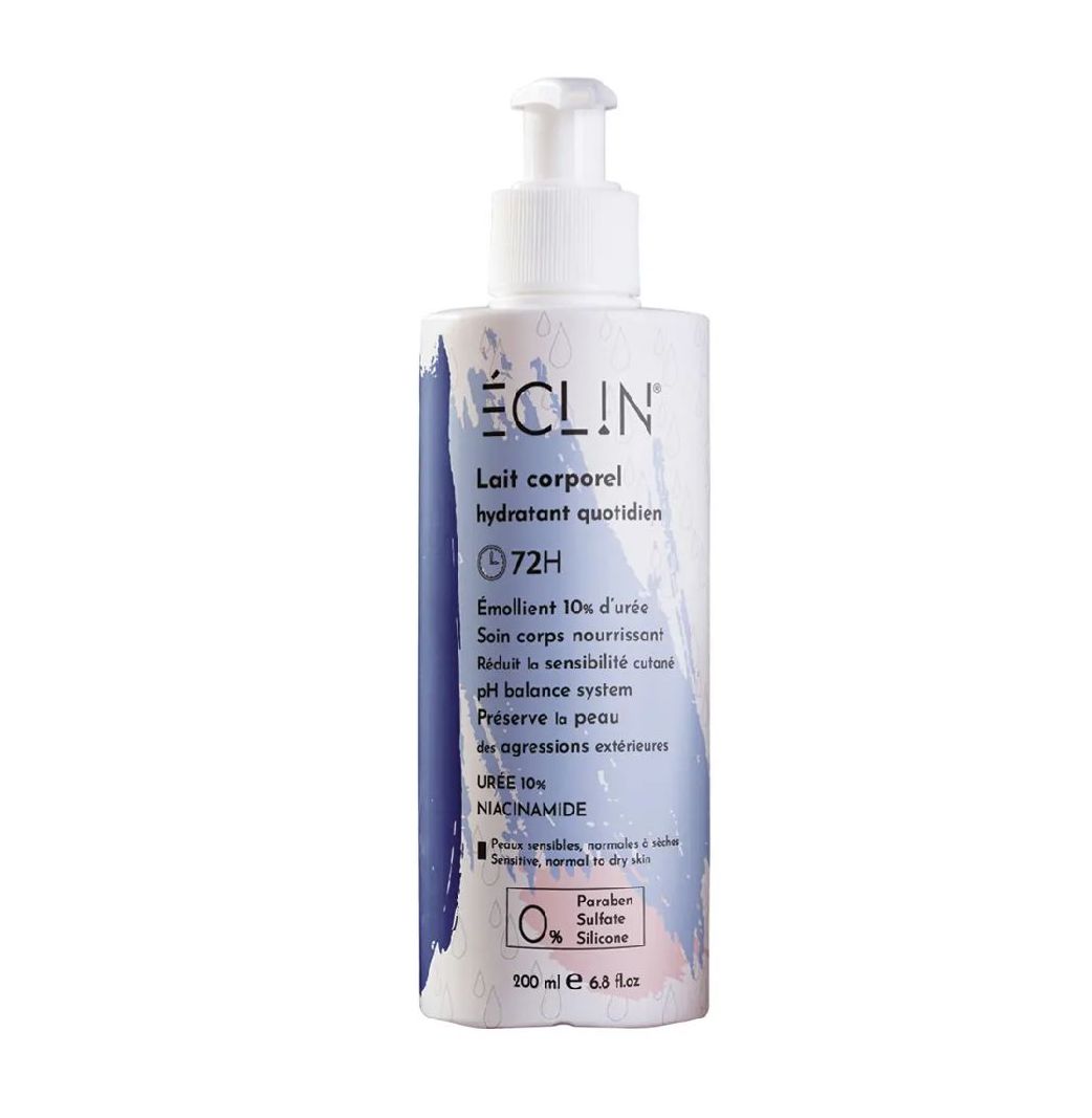 Eclin Lait Corporel Hydratant Quotidien 72h 200ml