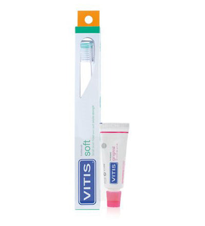 Vitis Brosse à Dents Soft + Vitis Dentifrice Gingival 15 ml OFFERT