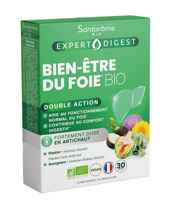 Santarome Bien Etre Du Foie Bio 30 Gélules