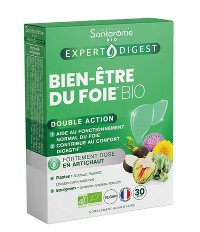 Santarome Bien Etre Du Foie Bio 30 Gélules