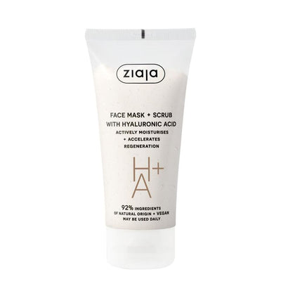 Ziaja HA+ Masque + Gommage A L'Acide Hyaluronic 55Ml