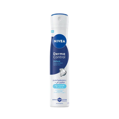 NIVEA Déodorant Spray Defend Extra Comfort Derma Control 200ml – Protection 48h & Soin Anti-Irritation