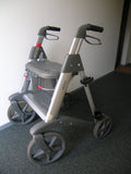 Rollator Déambulateur à 4 Roues avec Siège, Freins et Panier