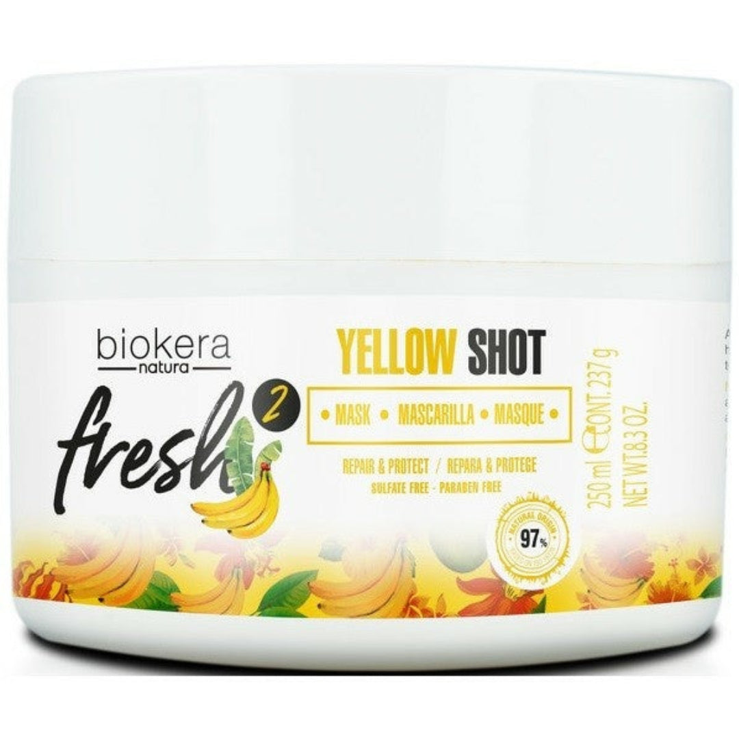 Biokera Fresh Yellow Shot Masque 250ml – Masque Nourrissant & Revitalisant