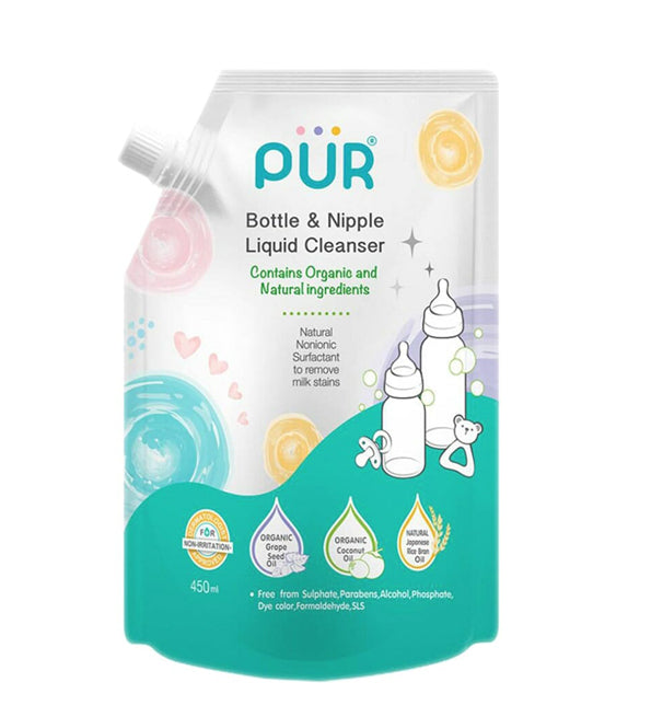 Pür liquide nettoyage biberons et tétines refill 450ml