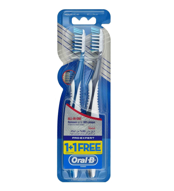 Oral-b Brosse a Dent Pro-expert all-in-one 1+1 Gratuite medium 40