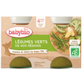Babybio Légumes Verts 2x130g 4m+