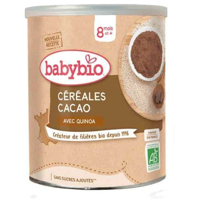 Babybio – Cereales Infantiles Bio Cacao Des 8 Mois 220G