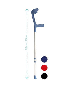 Cannes Anglaises Ergonomiques Réglables en Hauteur (La Paire de Béquilles / 3ekaz)