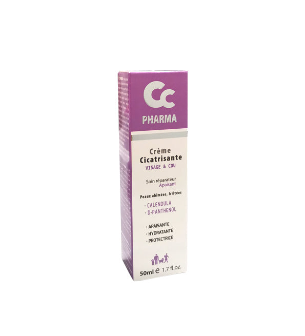 CC PHARMA Crème Cicatrisante Visage et Cou 50ml
