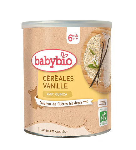 Babybio Cereales Infantiles Bio Vanille Des 6 Mois 220G