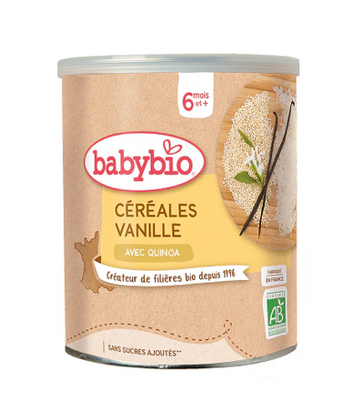 Babybio Cereales Infantiles Bio Vanille Des 6 Mois 220G