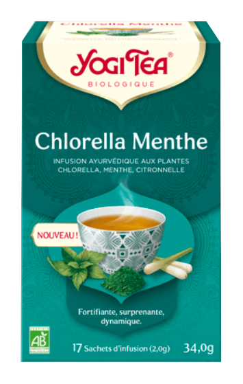 Yogi Tea - Chlorella Menthe boite de 17 Sachets