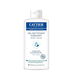 Cattier Peau Grasse à Imperfections Gel Nettoyant Purifiant Menthe 200ml