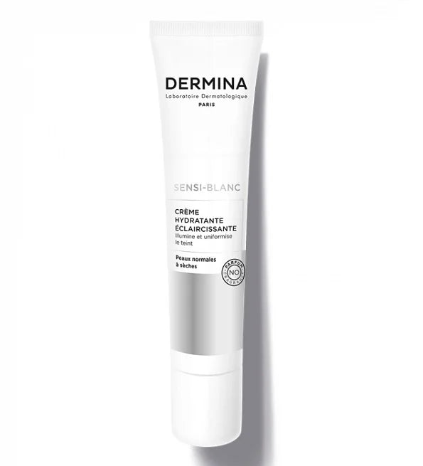 Dermina Sensi Blanc Creme Hydratante Eclaircissante Peaux Normales A Seches 40 ml