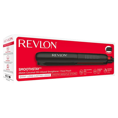 Revlon Smoothstay Coconut Oil Infused Hair Straightener - Black