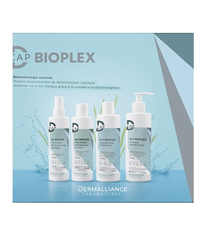 D-Cap Bioplex Coffret Traitement Fibre + traitement Supreme + shampooing Forti + masque