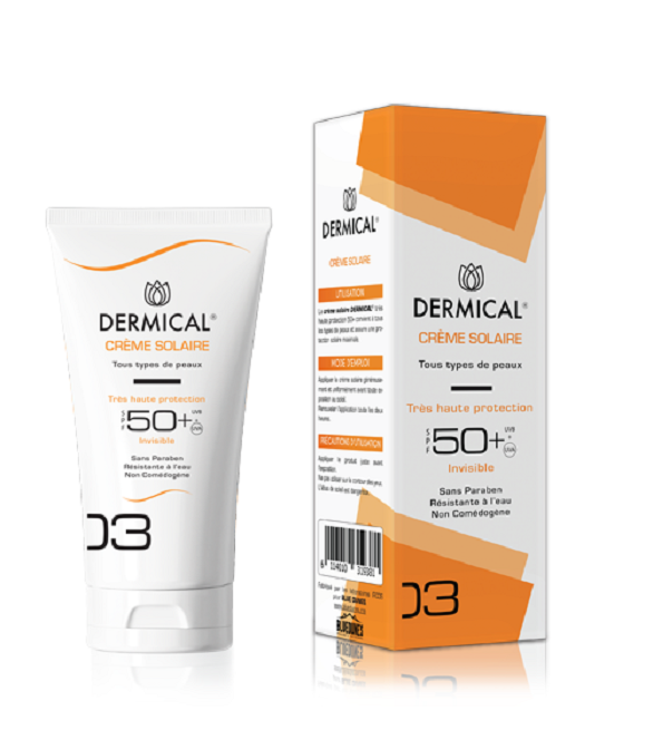 DERMICAL Crème Solaire Spf50+