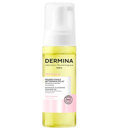Dermina Defensia Mousse D’Huile Démaquillante Éclat – 150Ml