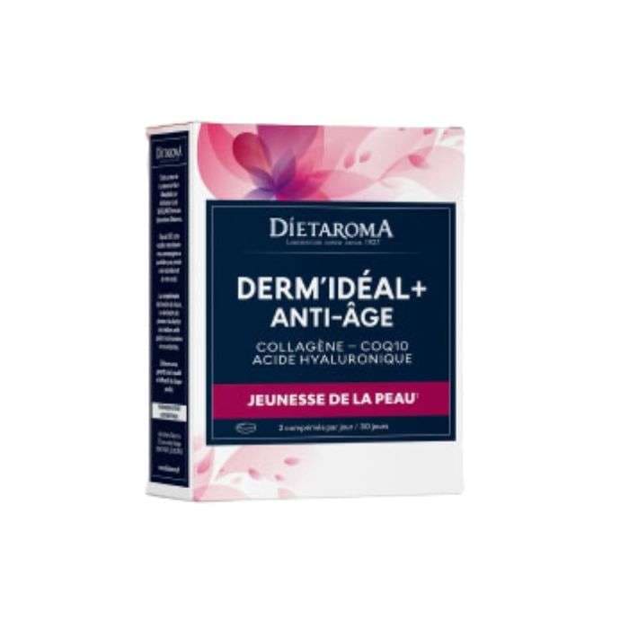 DIETAROMA DermIdéal + anti-âge COLLAGÈNE COQ10 ACIDE HYALURONIQUE 60 comprimés