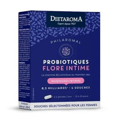 DIETAROMA PROBIOTIQUES Philaromal Flore Intime 20 gélules